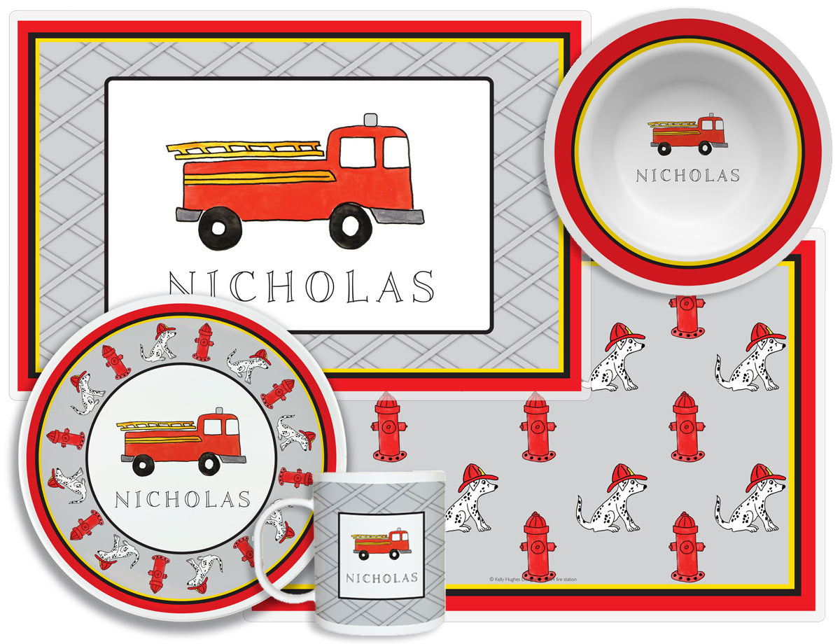 Firetruck Dinnerware