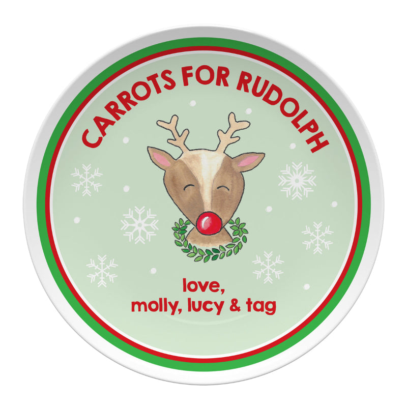 NEW! Rudolph's Carrots Plate