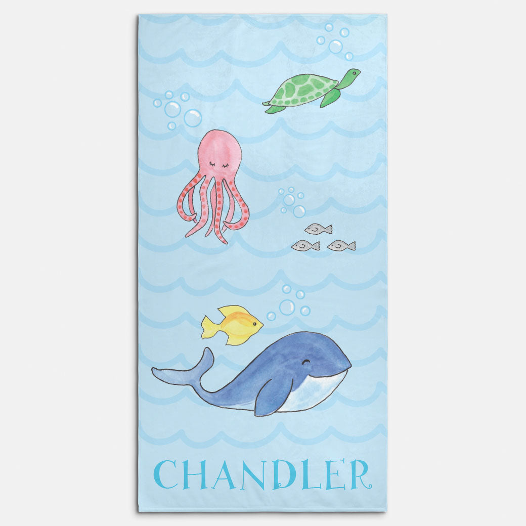 Ocean Life Beach Towel