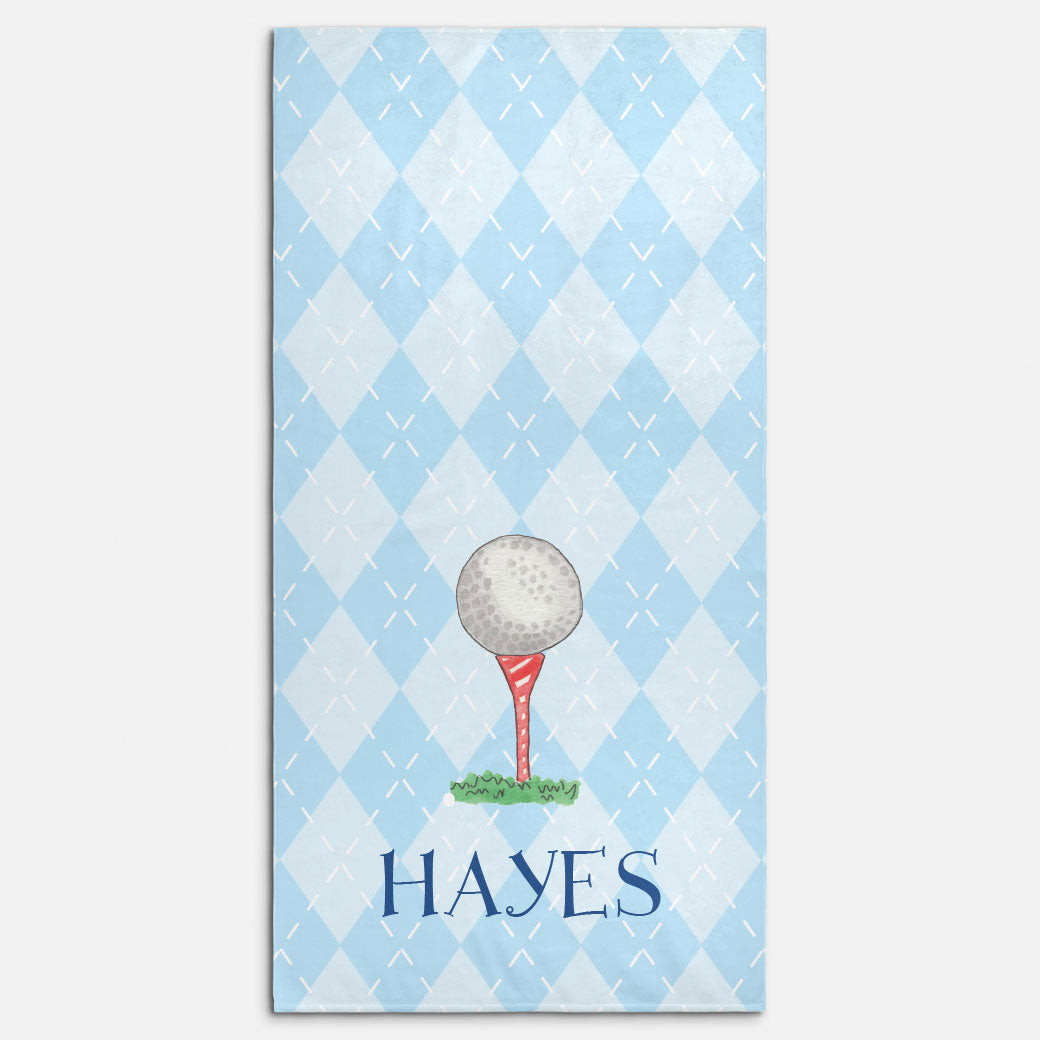 Tee Time Beach Towel