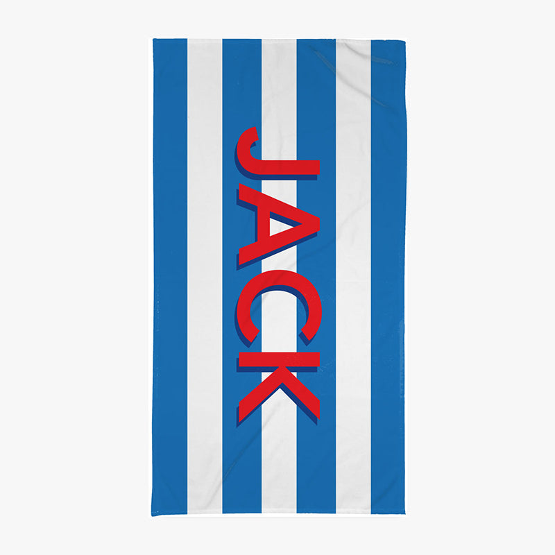 Big Name Blue Beach Towel