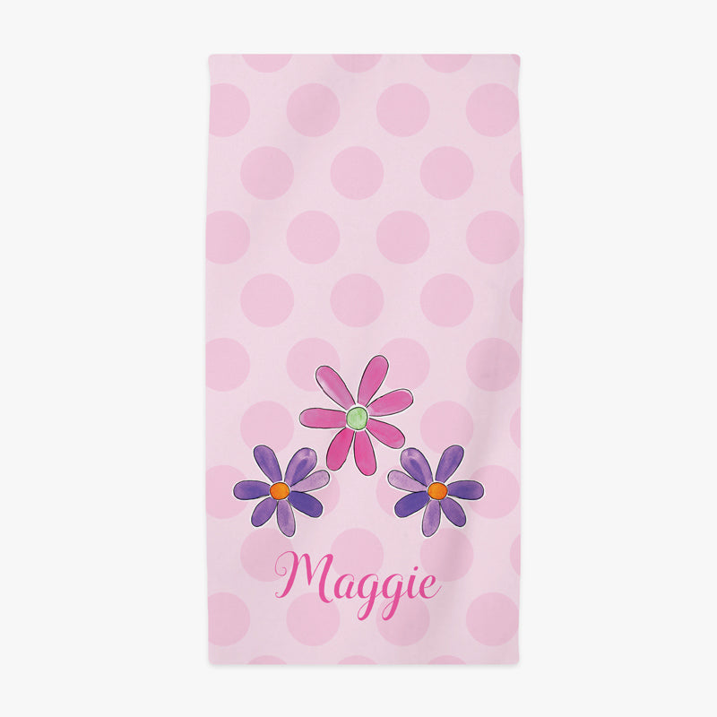 Flower Power Beach Towel