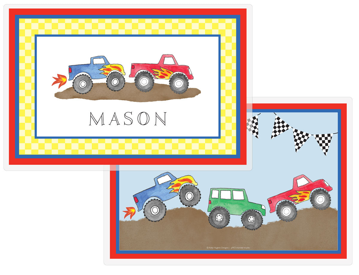 NEW! Monster Trucks Dinnerware