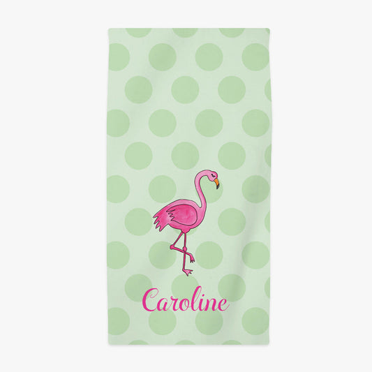 Flamingo Fun Beach Towel